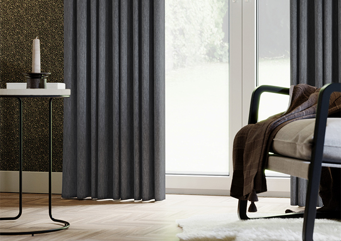 Genoa Faux Silk (Blackout), Night Shimmer - Made to Measure Curtains - Image 5